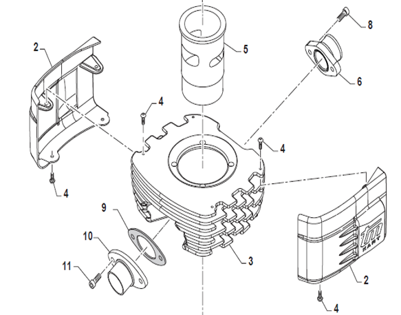 TM 60CC EMPAQUE DE MANIFOLD