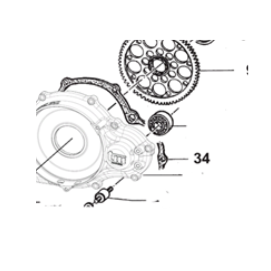 KZ-M1 EMPAQUE TAPA DE CLUTCH KZ10/KZ10B