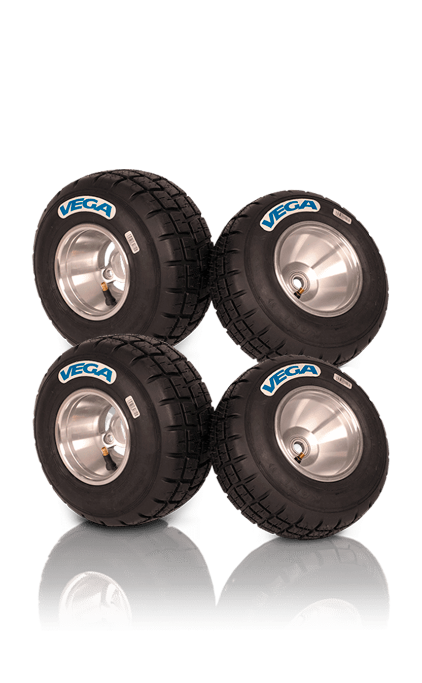 Juego de llantas de lluvia W6 kart Baby / Micro / Mini