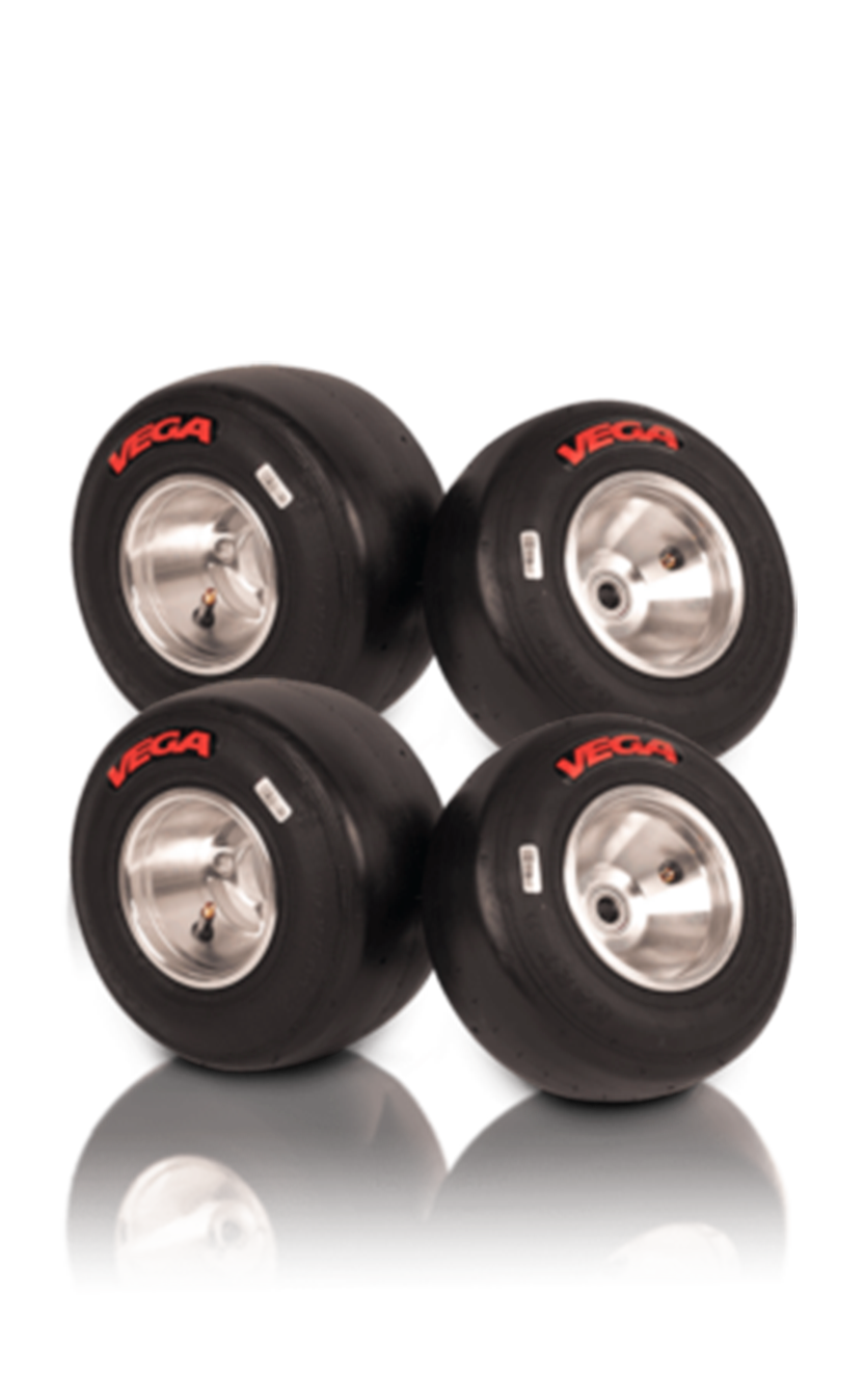 Juego de llantas Vega SL4 Rojas