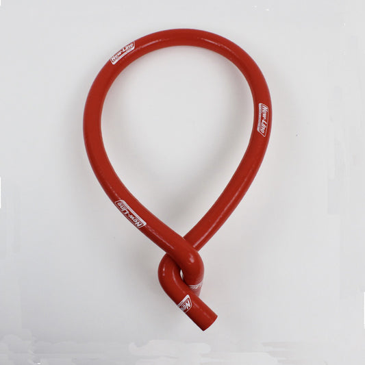 Manguera de silicona doble curva rojo